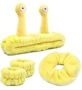 Face Wash Headband, Skincare Wrist Bands For Washing Face Set Spa Hair Bands come with a Hair Scr...
