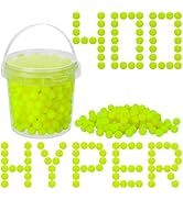 PokiiuLK 400 Refill Balls Ammo for Nerf Hyper Gun,Hyper Gun Balls with Portable Storage Bucket (Y...