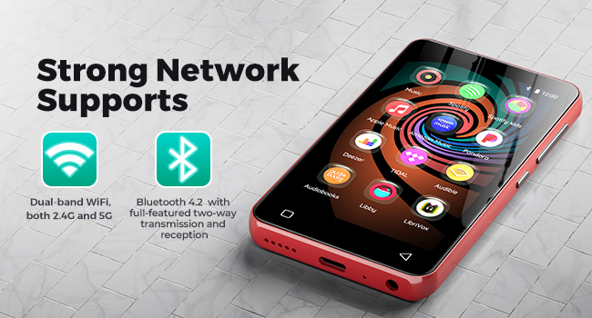 MP3 player with spotify and Pandora