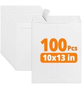 SUNEE 10 x 13 Self Seal Catalog Envelopes, 28lb White Security Mailing Envelopes, Ultra Strong Qu...