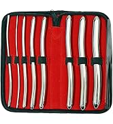 DEXSUR Hegar Medical Dilator Sounds Set, Stainless Steel Instrument, 7.5" - 8 Pcs - Double Ended