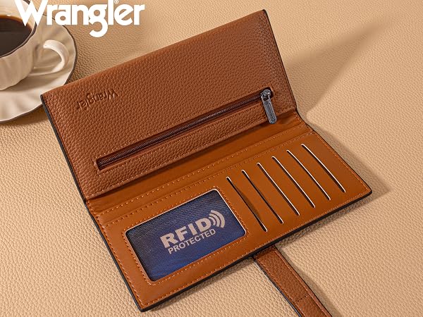 brown wallet women