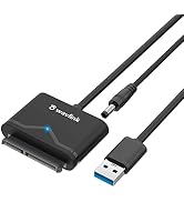 WAVLINK USB 3.0 to SATA III Hard Drive Adapter Cable with 12V Power Adapter for 2.5" and 3.5" SSD...