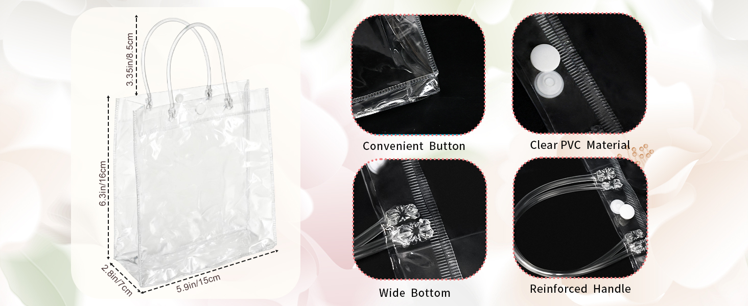clear gift bags