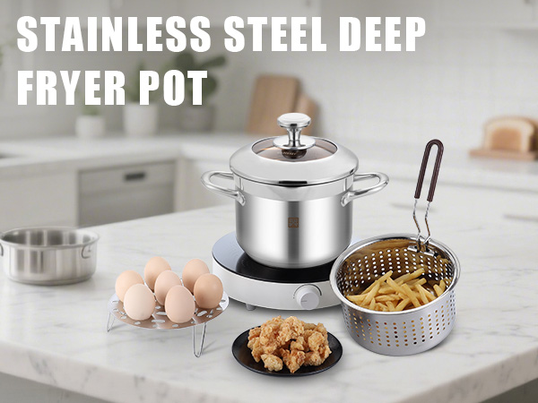 deep fryer pot with basket
