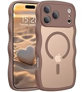 AVESEXTOL Magnetic for iPhone 17 Pro Max Case, Cute Wavy Phone Case iPhone 17 Pro Max with MagSaf...