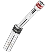 BILITOOLS 5/8-inch Magnetic Spark Plug Socket Swivel Thin Wall Spark Plug Socket 3/8-inch Drive x...
