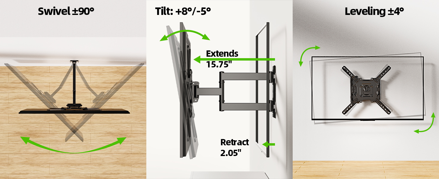 Swivel tv wall mount