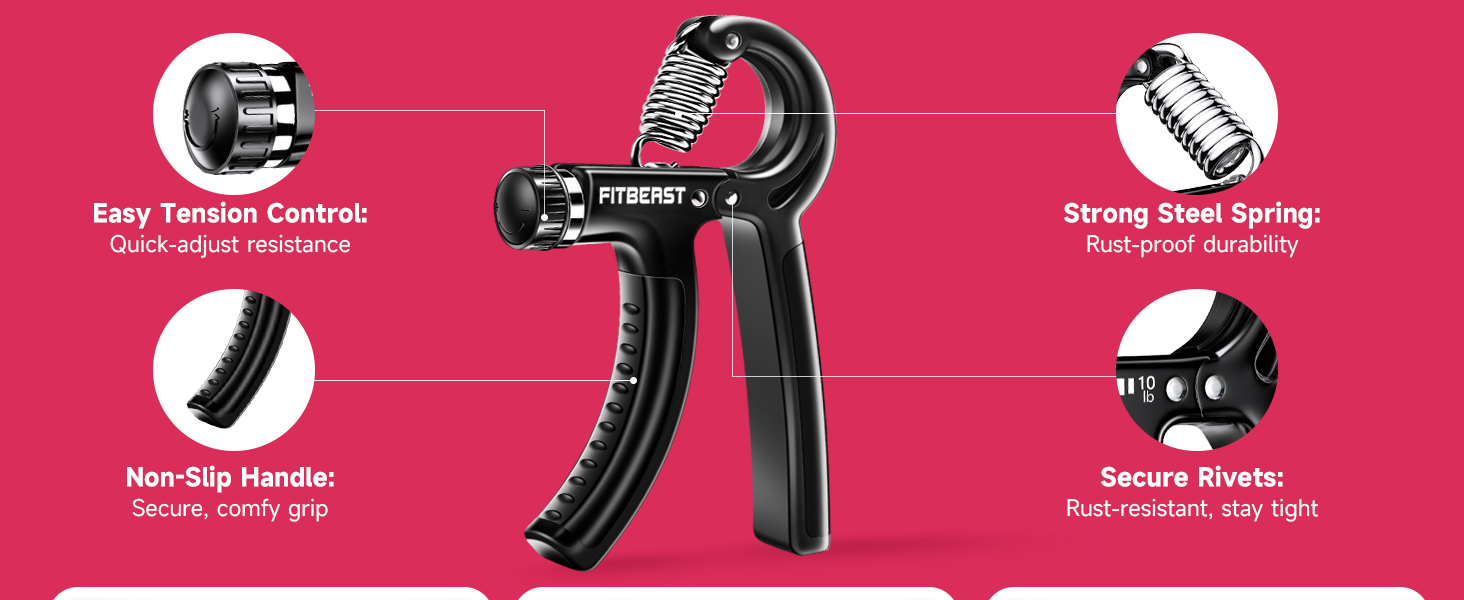 FitBeast Hand Grip Strengthener Workout Kit