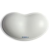 BRILA Ergonomic Silicone Mouse Wrist Rest, Cooling Silica Gel PU Leather Mouse Wrist Support Pad ...