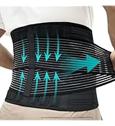 Back Brace for Men and Women Lower Back, Lumbar Support Belt Relieve Lower Back Pain with 8 Reinf...