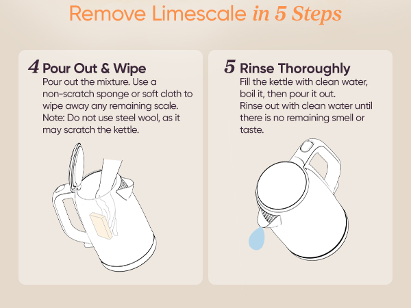 Remove Limescale in 5 Steps