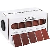 TOPZEA 5 Grits Emery Cloth Rolls with Dispenser, 150/240/ 320/400/ 600 Grits 1" x 20 Ft Abrasive ...