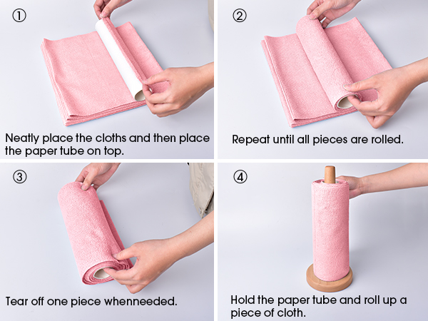Pink Microfiber Paper Towels