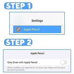 Before using our stylus on iPad, ensure the &amp;#34;Only Draw with Apple Pencil&amp;#34; feature is off