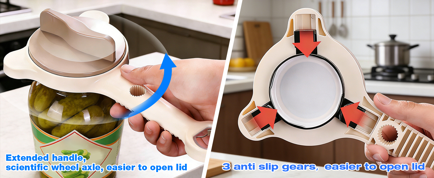 Opener for jars and bottles