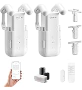 VEVOR Automatic Curtain Opener, 2 Pack, APP and Remote Control, Hub Included, Electric Smart Curt...
