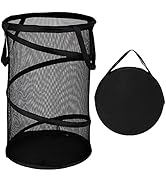 BATTOO Collapsible Laundry Basket Foldable Mesh Pop Up Hamper with Handles for Laundry Room, Bath...