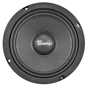 TPT-MR6-4 PRO 6.5” Shallow Slim Midrange PRO Audio Speaker 4 Ohm Cone View 