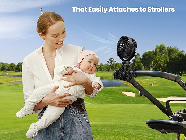 Stroller fan