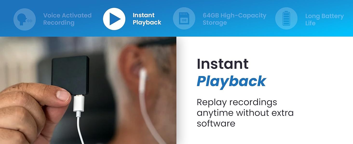 voice recorder playback audio device micro recording devices microphone best wireless pocket small