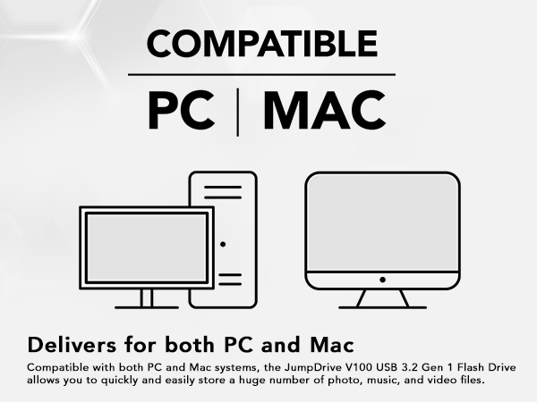 Delivers for both PC and Mac