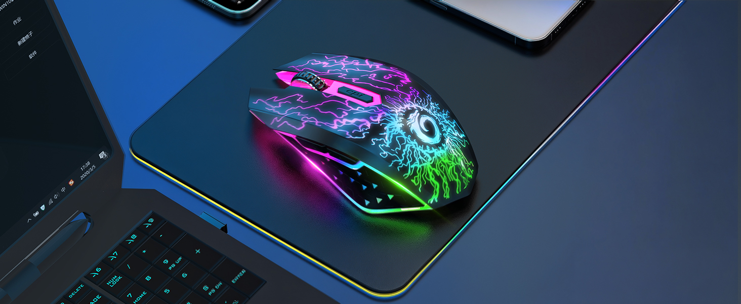 Black wireless mouse