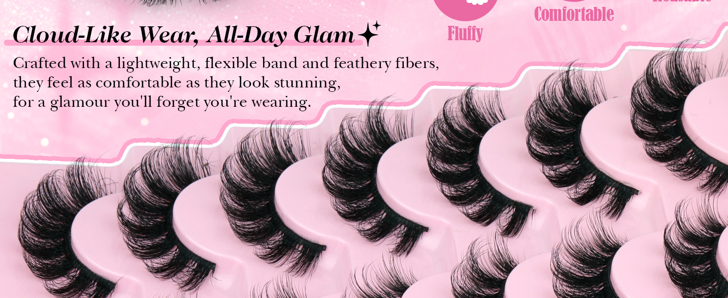 D Curl Fluffy Lash Clusters