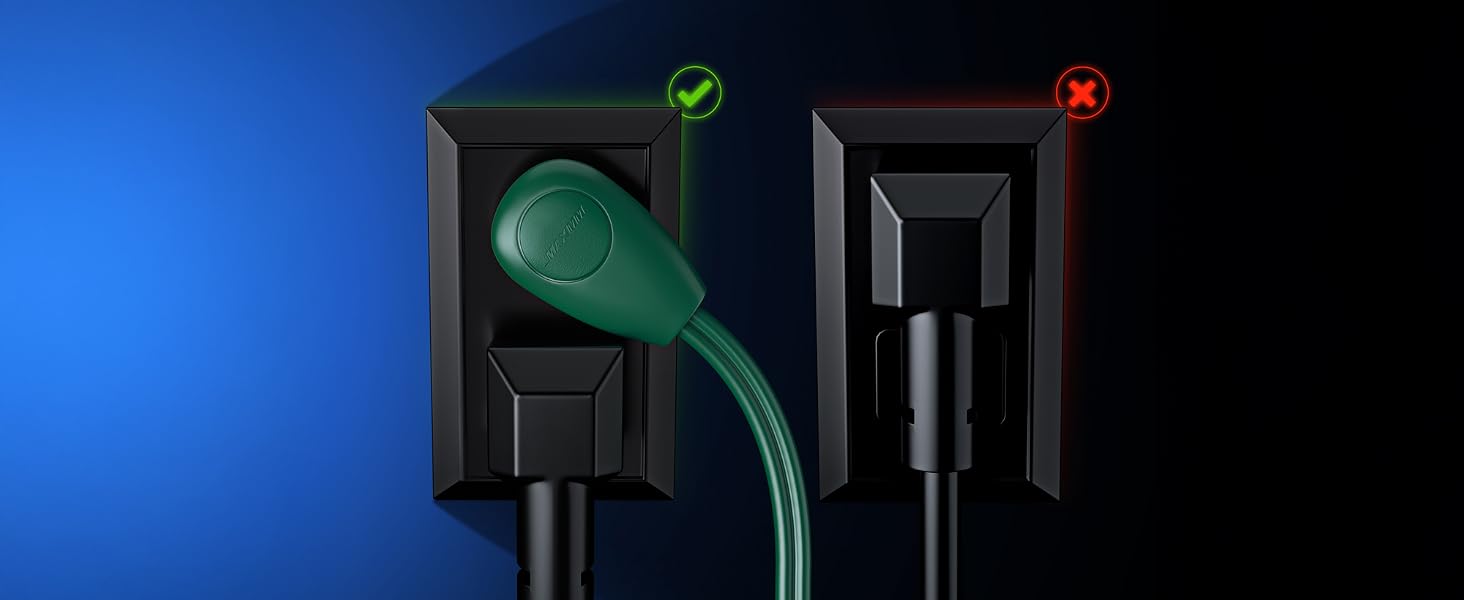 360° Rotating Flat Plug