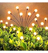 LETMY Solar Garden Lights - New Upgraded Solar Swaying Light, 8LED Starburst Solar Outdoor Lights...