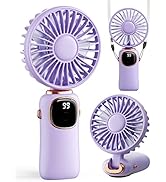 coldSky Portable Handheld Fan, 4000mAh Battery Operated 3 in 1 Multifunction Personal Travel Fan ...