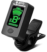 JOYO Bass Guitar Tuner Clip on Digital Mandolin Tuner - with Guitar, Bass, Ukulele, Violin, &amp; Chr...