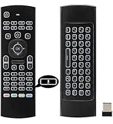 MX3 Air Mouse Voice Remote Control, 2.4G Multifunctional Blacklight Mini Wireless Keyboard Air Mo...