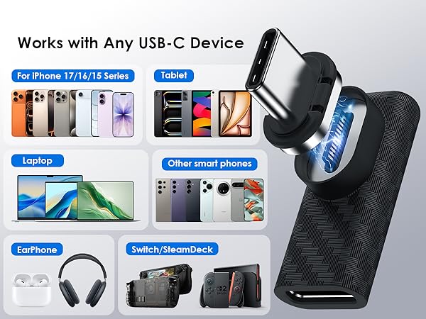 magentic usb c adapter 240w 24pin