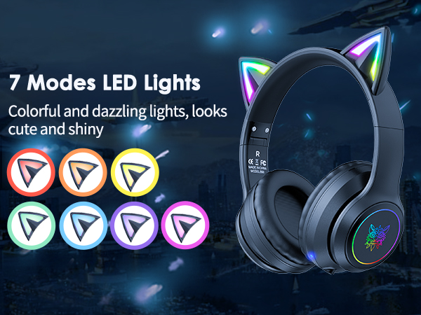 7 LED Lights Cat ears