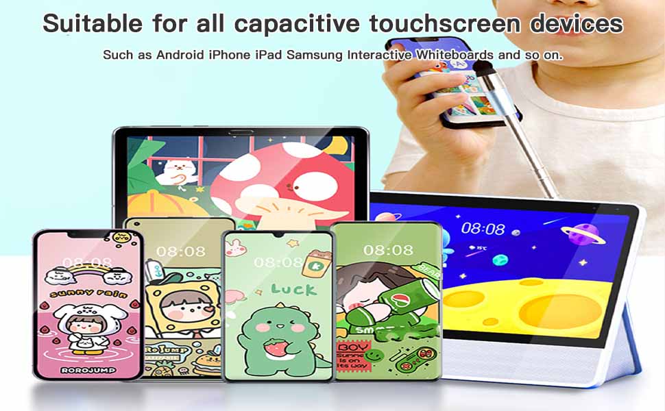 Extra Long Telescopic Stylus Pen for Touch Screens