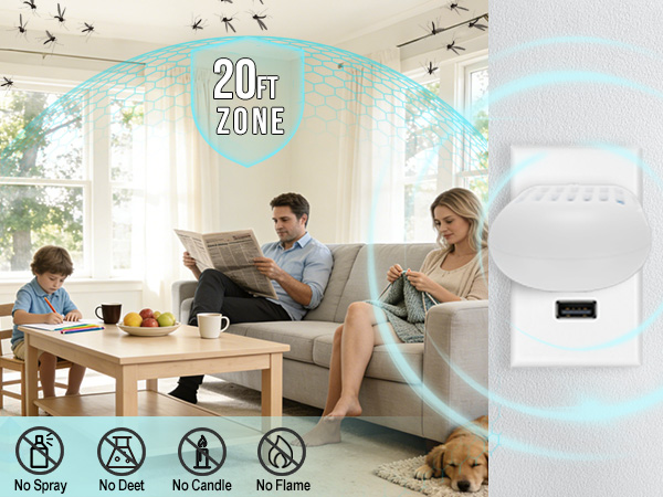 No Spray, No Deet, No Candle, No Flame