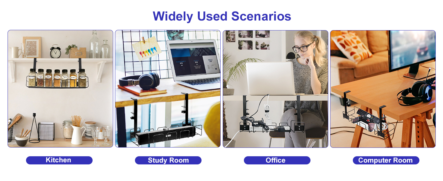 Under Desk Cable Management Tray