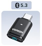 UGREEN USB-C Bluetooth Adapter for PS5, Bluetooth 5.3 Audio Adapter with APTX Low Latency &amp; aptX-...