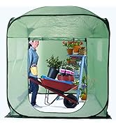 Porayhut Pop Up Greenhouse Tent,Portable X-Large Walk-in Flower House ,Indoor Outdoor Gardening P...