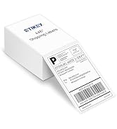 ETIKEZ 4x6 Direct Thermal Shipping Labels, Pack of 500, Perforated Fanfold, Commercial Grade Perm...