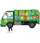 Garbage Truck Birthday Party Decorations Trash Truck Themed Photo Booth Props Garbage Trucks Fabr...