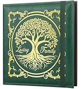 Leather Photo Album 4x6 200 Photos,Slip-in Photo Album Book with 50 Pages, Vintage Memory Albums ...