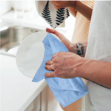drying dishes 
