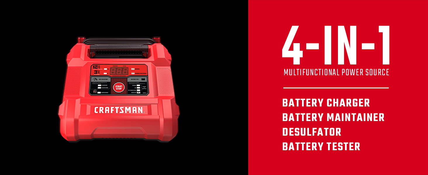 Upgraded CRAFTSMAN CMXCESM258 12A Automotive Battery Charger