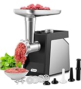 Huanyu Electric Meat Grinder for Home Use, Quiet for Apartment Cooking, Process Beef &amp; Venison in...