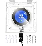 groword Thermostat Lock Box with Key Thermostat Cover Universal Thermostat Lock Box Clear Small T...