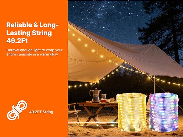 solar camping string lights