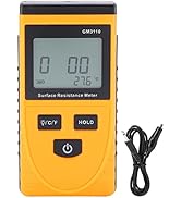 Surface Resistance Meter,GM3110 Anti?Static Surface Resistance Tester with High?Definition LCD Ba...