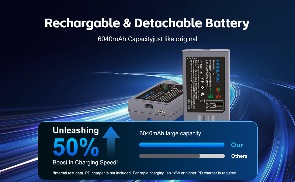 Replacement V4 Battery for Ring-Video Doorbell 1/2/3/3Plus/4